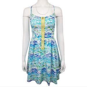 Lilly Pulitzer zip up halter dress